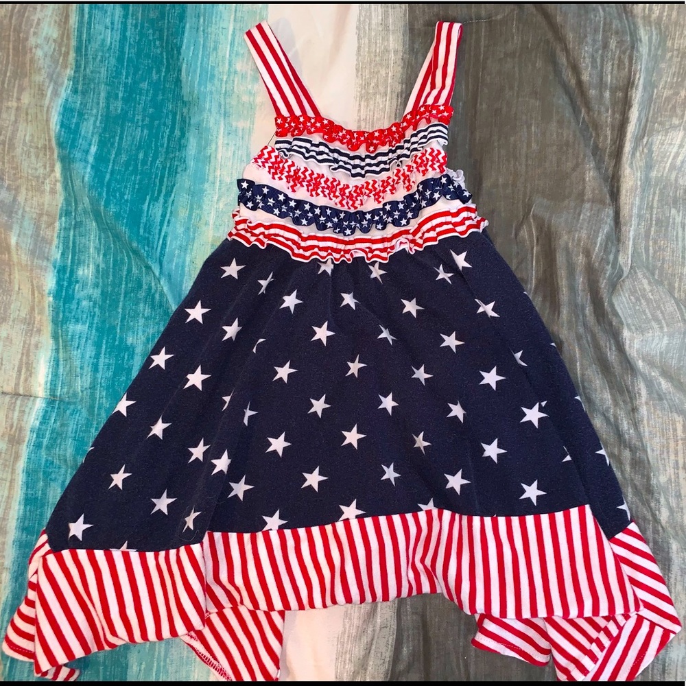Girls 4T stars and strips dress